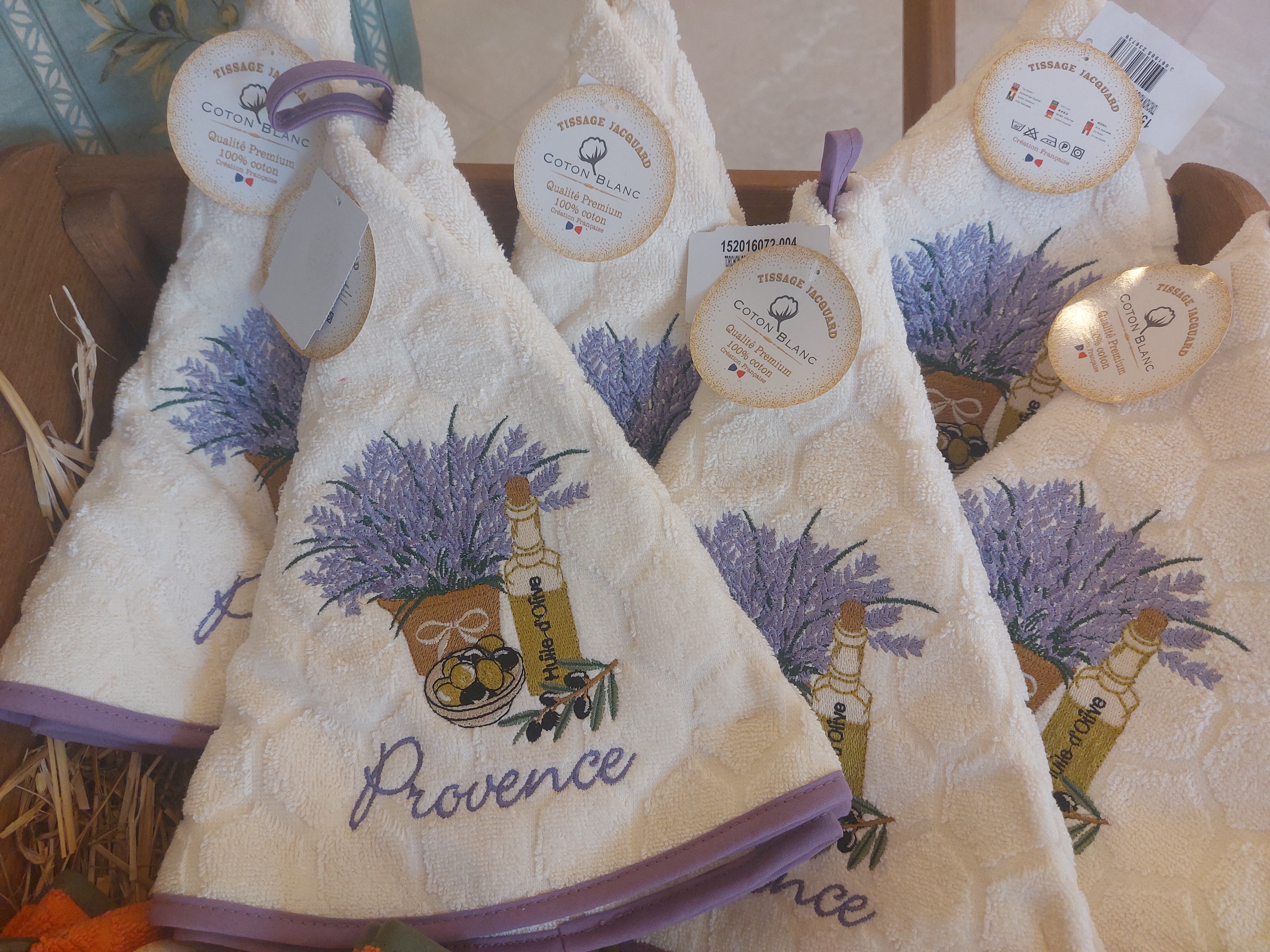 Serviette au coton blanc