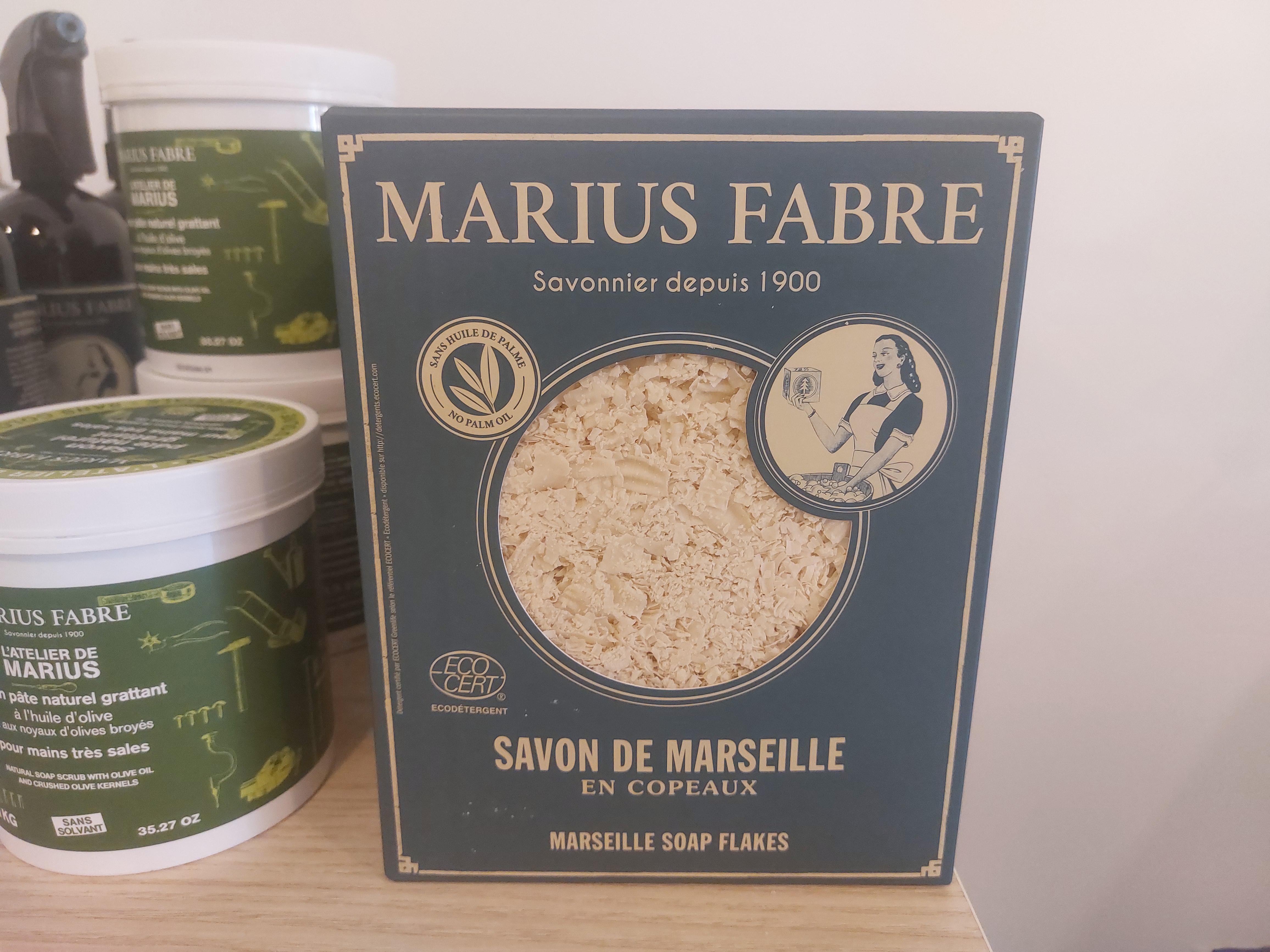 Savon de marseille en copeaux
